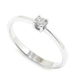 Anillo solitario diamante brillante 0.13ct