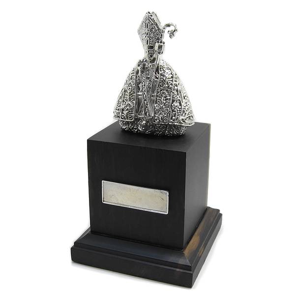 Figura San Fermin Plata con peana