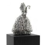 Figura San Fermin Plata peana 125mm