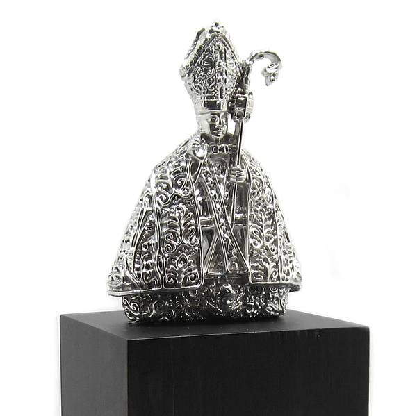 Figura San Fermin Plata peana 125mm